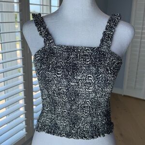 Rachel Zoe Navy Crop Top Size Small NWT